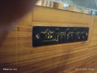 Botellero 3 compartimentos madera y metal