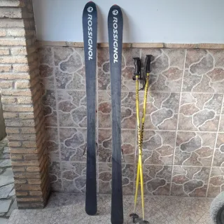 Esquís Rossignol con bastones