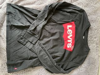 Camiseta Levi's Negra Manga Larga Talla L