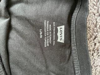 Camiseta Levi's Negra Manga Larga Talla L