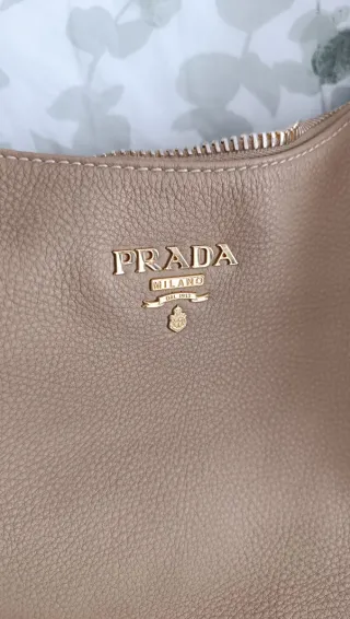 Bolso Prada Piel Becerro Beige
