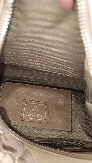 Bolso Prada Piel Becerro Beige