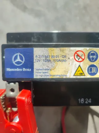 Batería auxiliar Mercedes FIAMM origina.