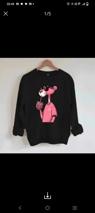 Sudadera rosa Pink Panther