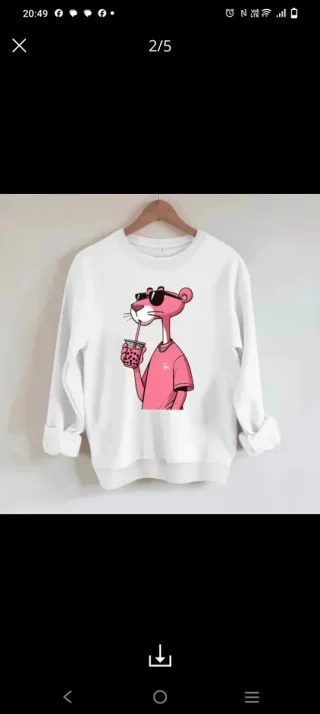 Sudadera rosa Pink Panther