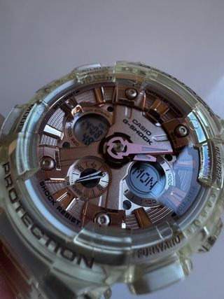 Casio G-Shock Dorado/Rosa Transparente