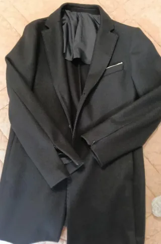 Elegante Cappotto Uomo Blu