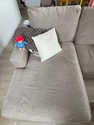 Sofá 3 plazas AquaClean beige Conforama