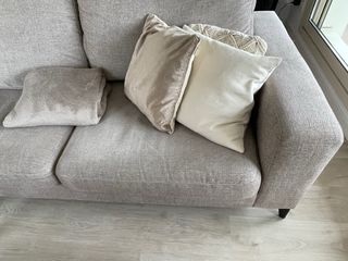 Sofá 3 plazas AquaClean beige Conforama