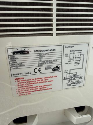 Deshumidificador Kayami