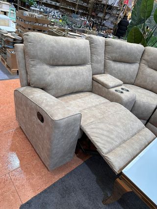 Rinconera reclinable con porta vasos