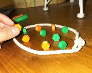 Juego de imanes hexagonales