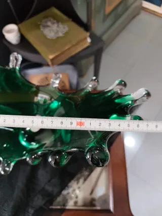 Centro de mesa Cristal Murano Verde