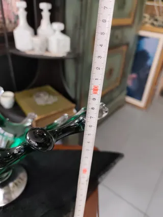 Centro de mesa Cristal Murano Verde