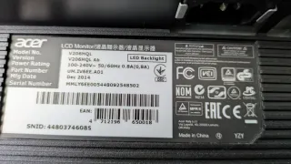 Monitor Acer V206HQL VGA Negro