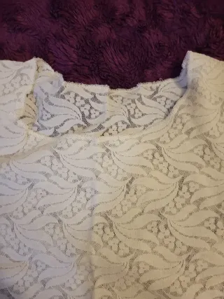 Blusa de encaje manga larga. Viste mucho.