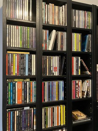 Mueble para CDs/DVDs Negro