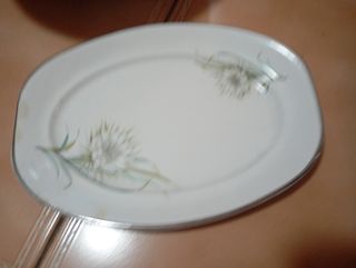 Vajilla antigua 41 piezas flores