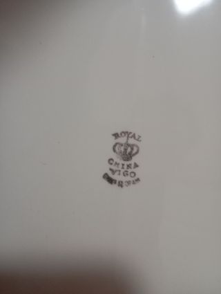 Vajilla antigua 41 piezas flores