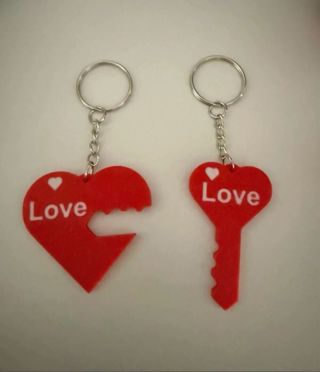 Portachiavi cuore rosso San Valentino