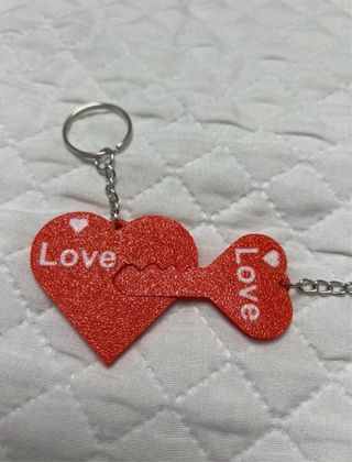 Portachiavi cuore rosso San Valentino