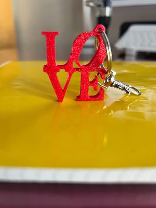 Portachiavi cuore rosso San Valentino