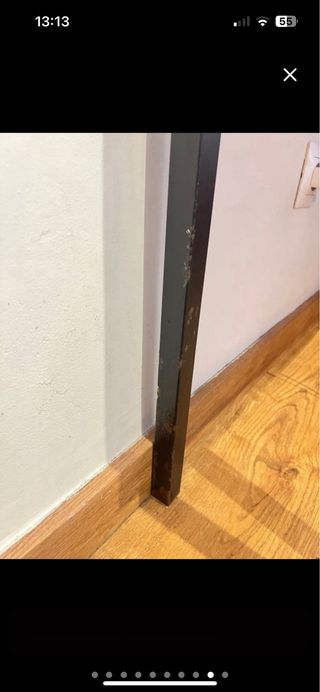 Escritorio de esquina madera y metal