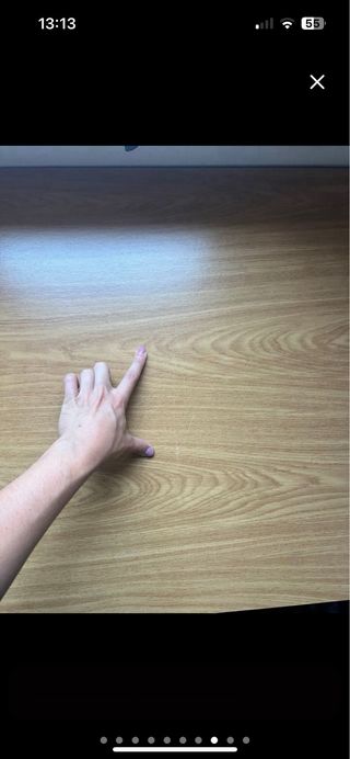 Escritorio de esquina madera y metal