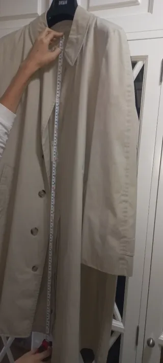 Gabardina London Fog Beige Clásica