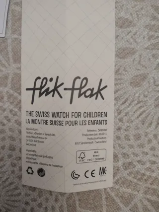 Reloj Swatch Infantil Negro y Verde Flik Flak