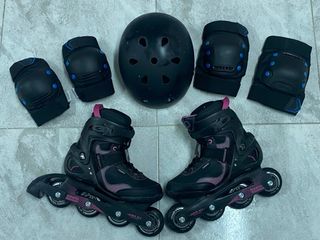 Patines Oxelo Talla 38 + Protecciones