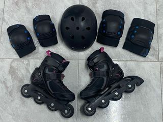 Patines Oxelo Talla 38 + Protecciones