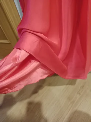 Vestido fiesta rosa talla 38