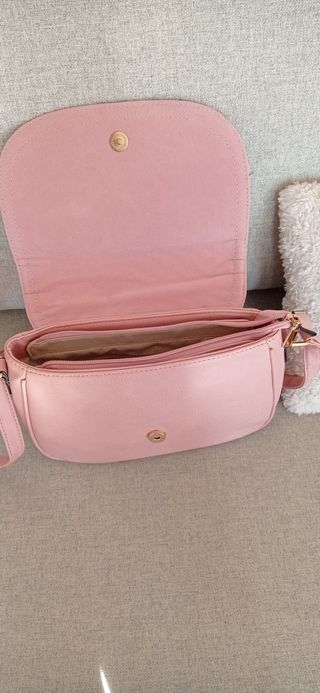 Bolso de hombro bandolera rosa