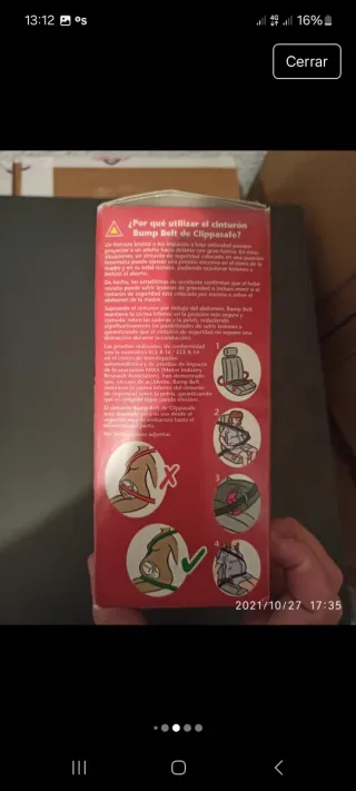Adaptador Cinturón Embarazada Clippasafe