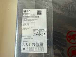 Portátil LG Gram Negro/Gris