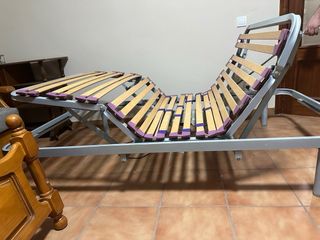 Cama articulada madera y metal