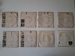 Lote 8 Vinilos 7" Folk y Rock Catalán Años 60