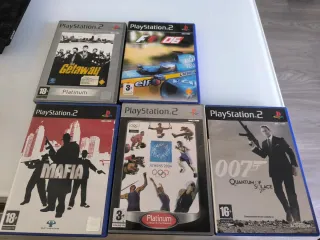 5 Videojuegos PS2.