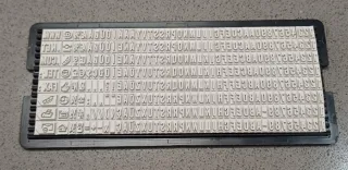 Trodat Juego Caracteres Nuevo para sello de goma.