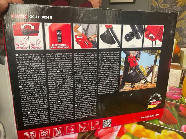 Soplador/Aspirador Hojas Einhell 3000W