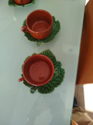 Juego de té cerámica adorno