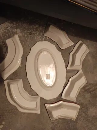 Antipastiera ceramica decorata frutta