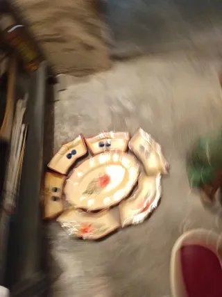 Antipastiera ceramica decorata frutta