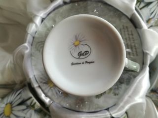 Juego Tazas y Platos Margarita Daisy