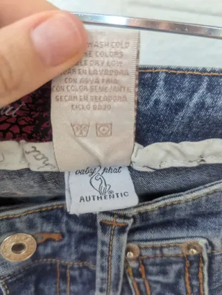 Pantalones Vaqueros hasta la rodilla