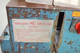 Tronzadora disco manual MG TL-250