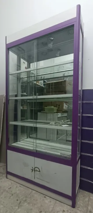 Juego 5 vitrinas expositoras bisutería, 4 y 1 resp