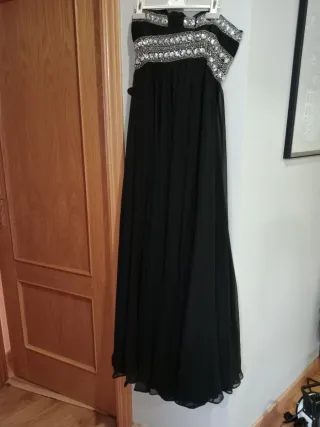 Vestido fiesta negro talla 40