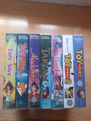 Lote VHS Disney Clásicos (Español)